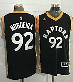 Toronto Raptors #92 Lucas Nogueira Black Gold Stitched NBA Jersey,baseball caps,new era cap wholesale,wholesale hats